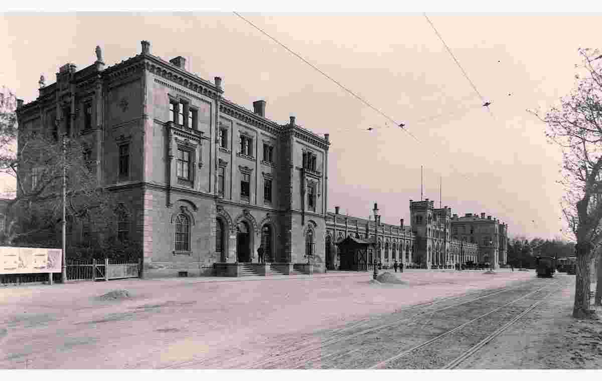 Linz. Old train station, circa 1865