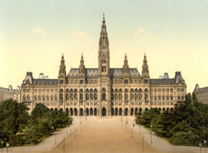 Wien. City Hall (Rathaus), between 1890 and 1900