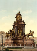 Wien. Empress Maria Theresia Monument, between 1890 and 1900