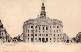 Wien. Floridsdorf - Town Hall with a view of the Prague and Brno Streets, 1905