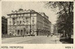 Wien. Hotel Metropole at Franz-Josefs-Quay