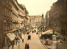 Vienna. The Graben, between 1890 and 1900