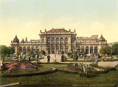 Vienna. The public garden and casino, between 1890 and 1900