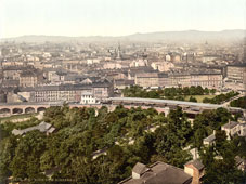 Vienna. View of Vienna from Riesenrad, between 1890 and 1900