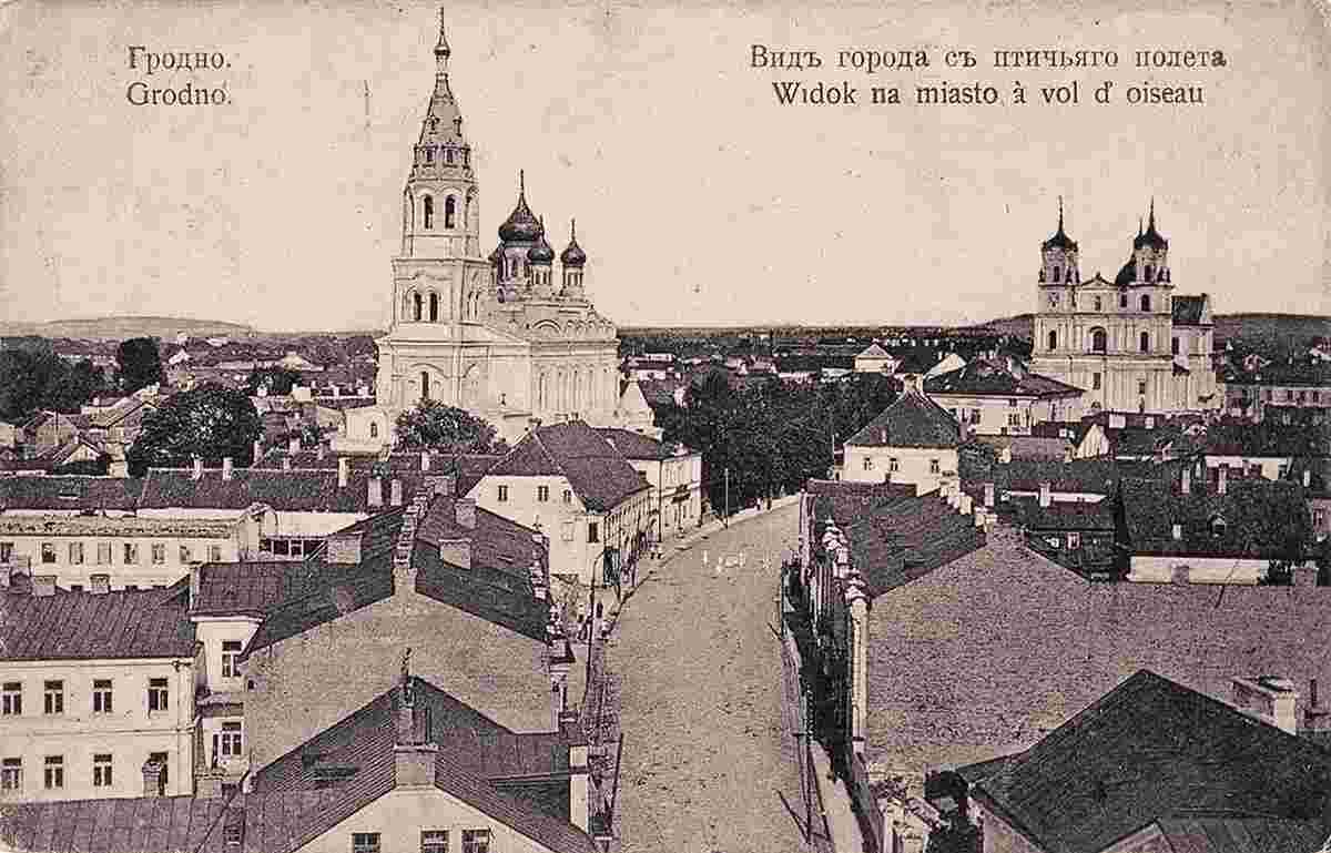 Grodno. Bird's eye view of the city