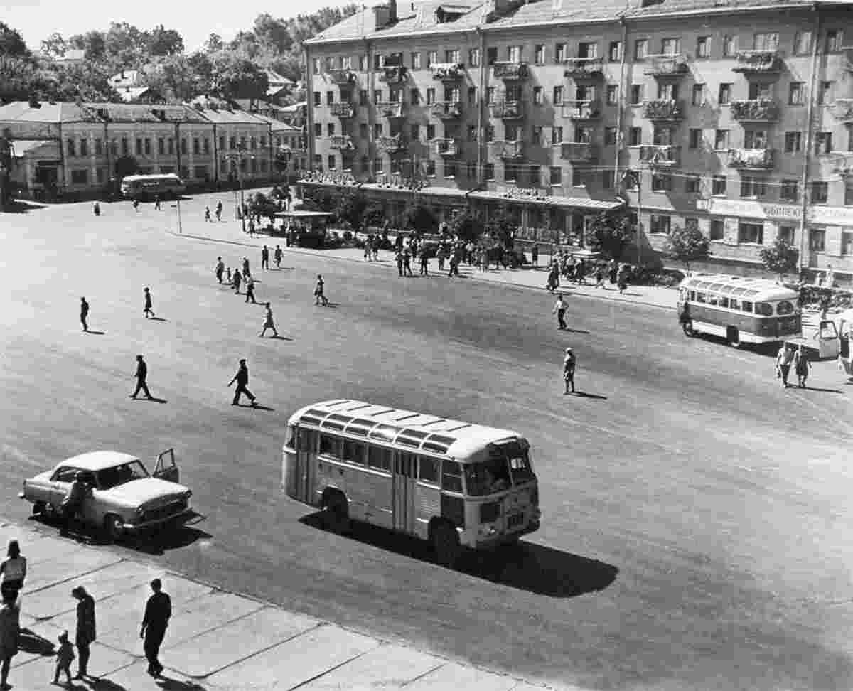 Mazyr. Lenina Square, circa 1970