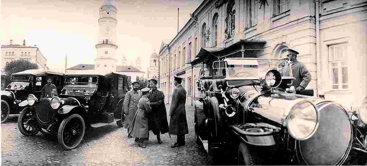 Mogilev. Automobiles of Tsar Nicholas II and Tsarevich Alexey