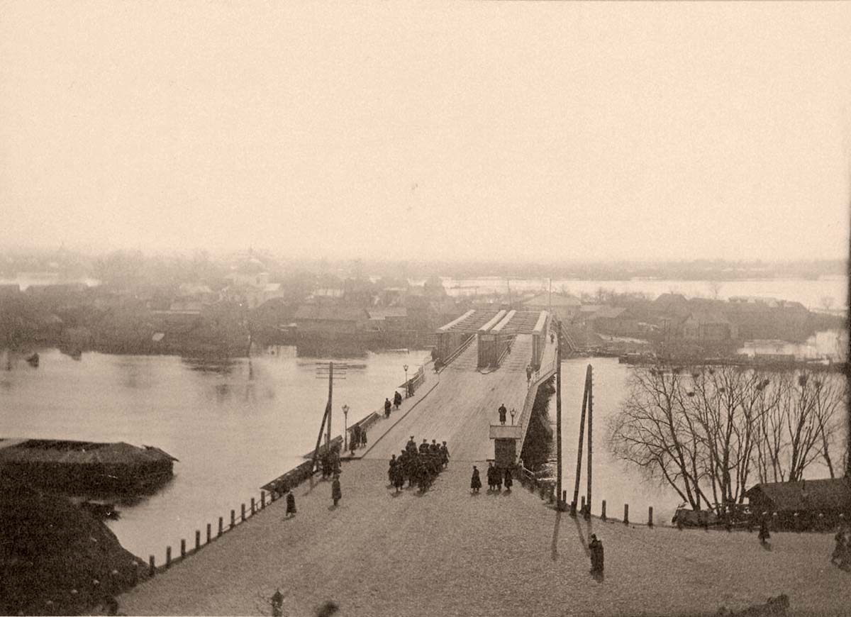Mogilev. Bridge over the Dnieper river, 1916