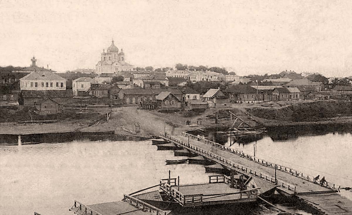 Orsha. Bridge over the Dnieper river, between 1905 and 1913