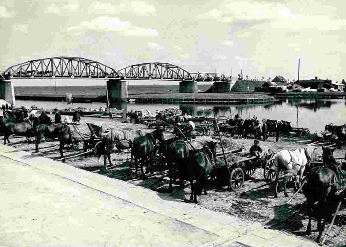Pinsk. New Bridge over Pina river, 1936