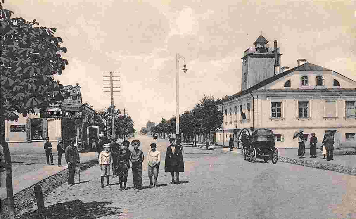 Pinsk. Petersburg Street, 1915
