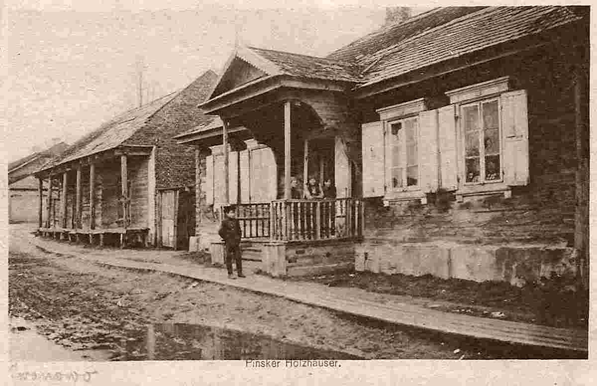 Pinsk. Wooden houses