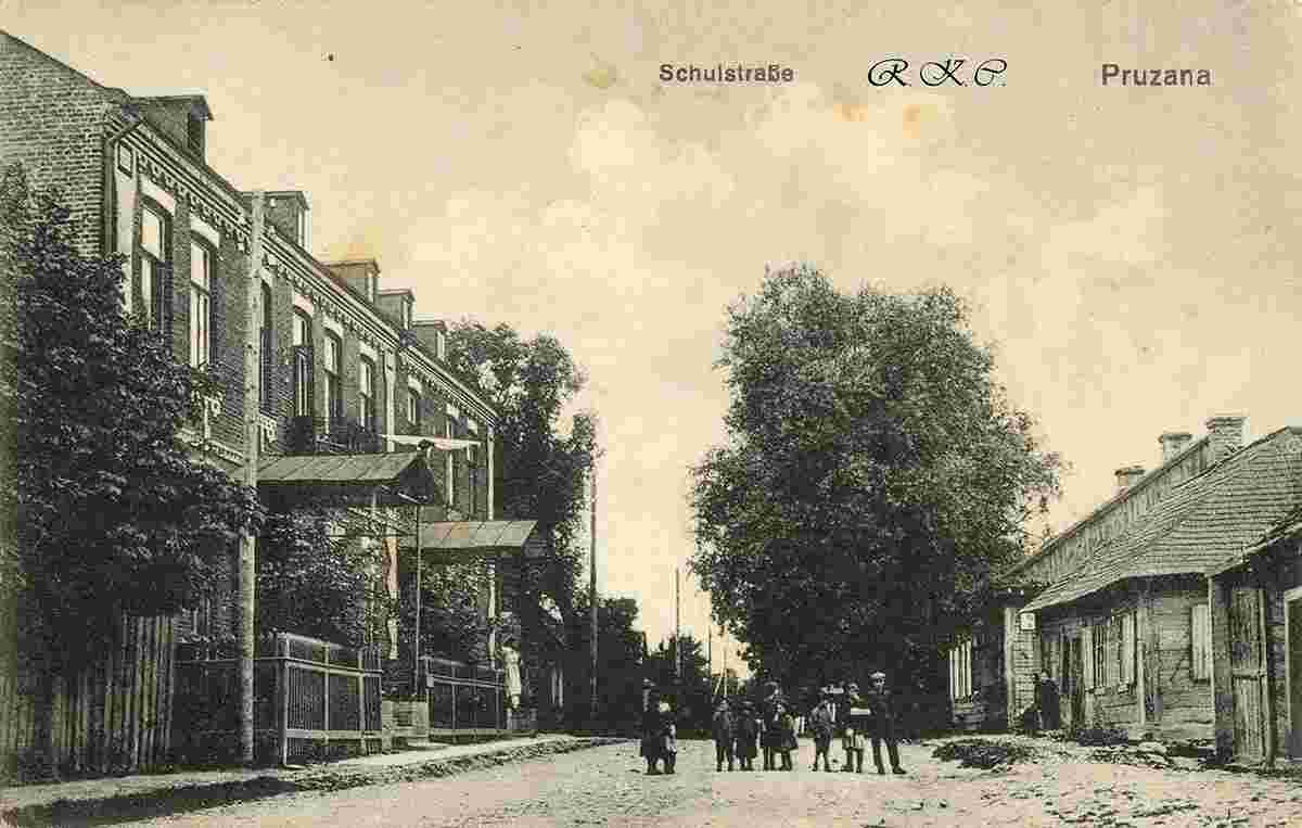 Pruzhany. School street, 1918