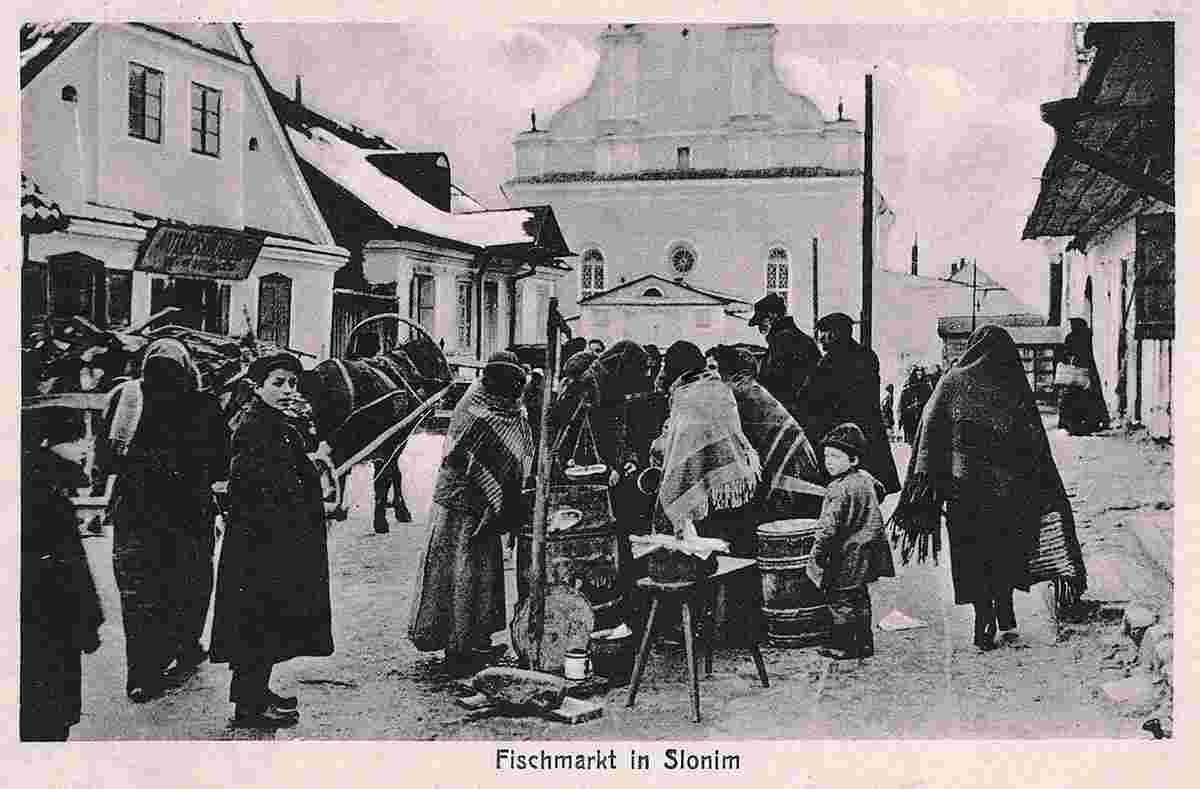 Slonim. Fish Market, 1916