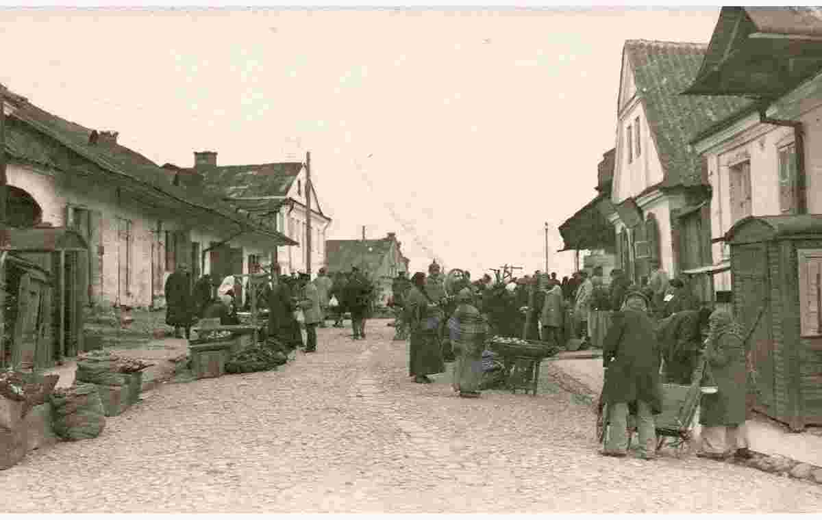 Slonim. Market street, 1918