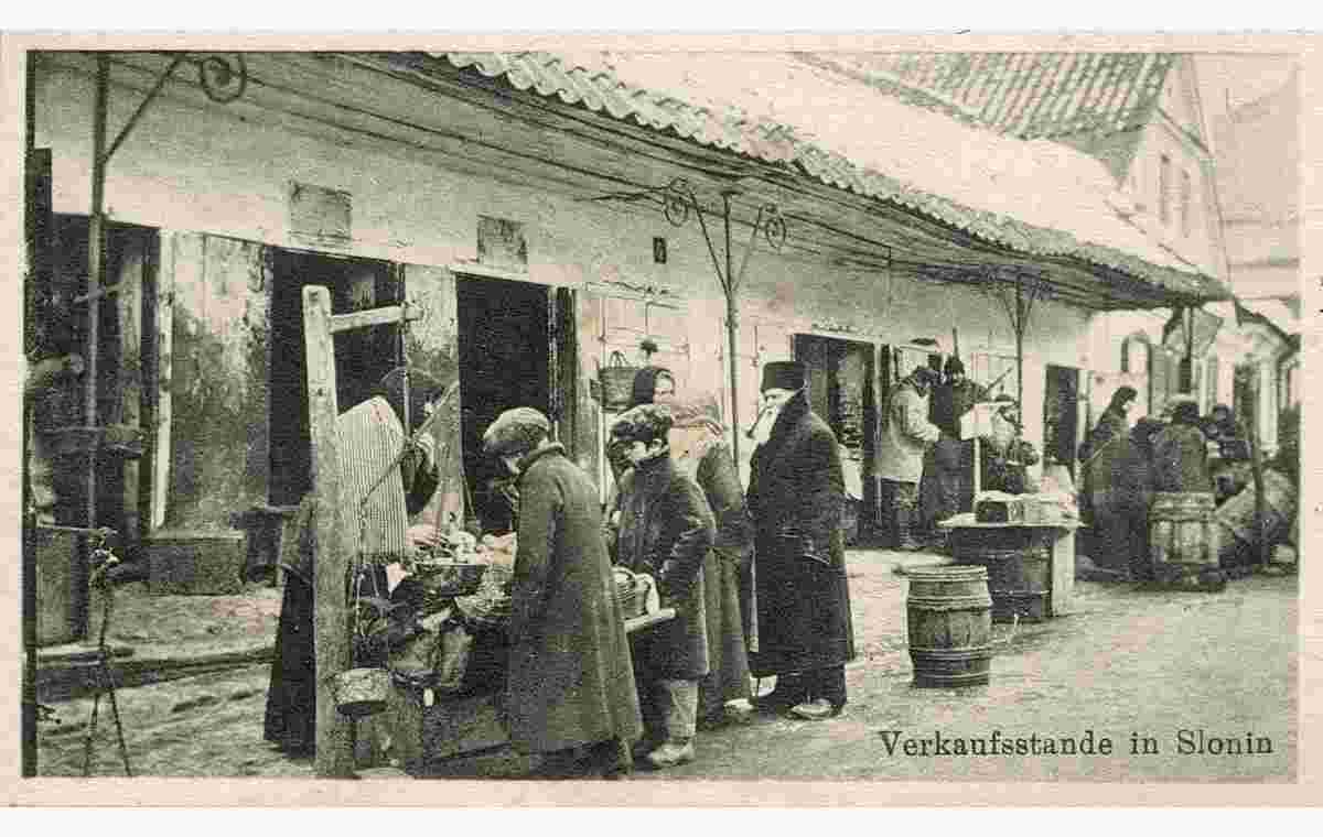 Slonim. Sales stands, 1915