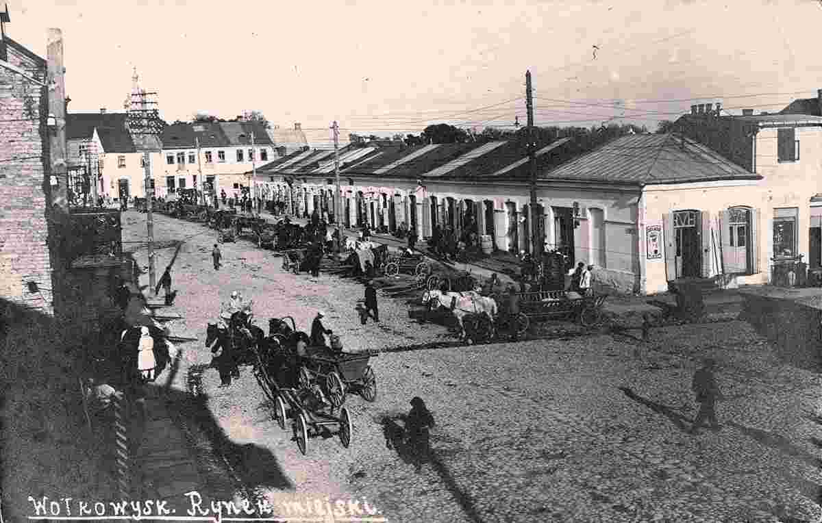 Vawkavysk. Alexander street, city market, 1939