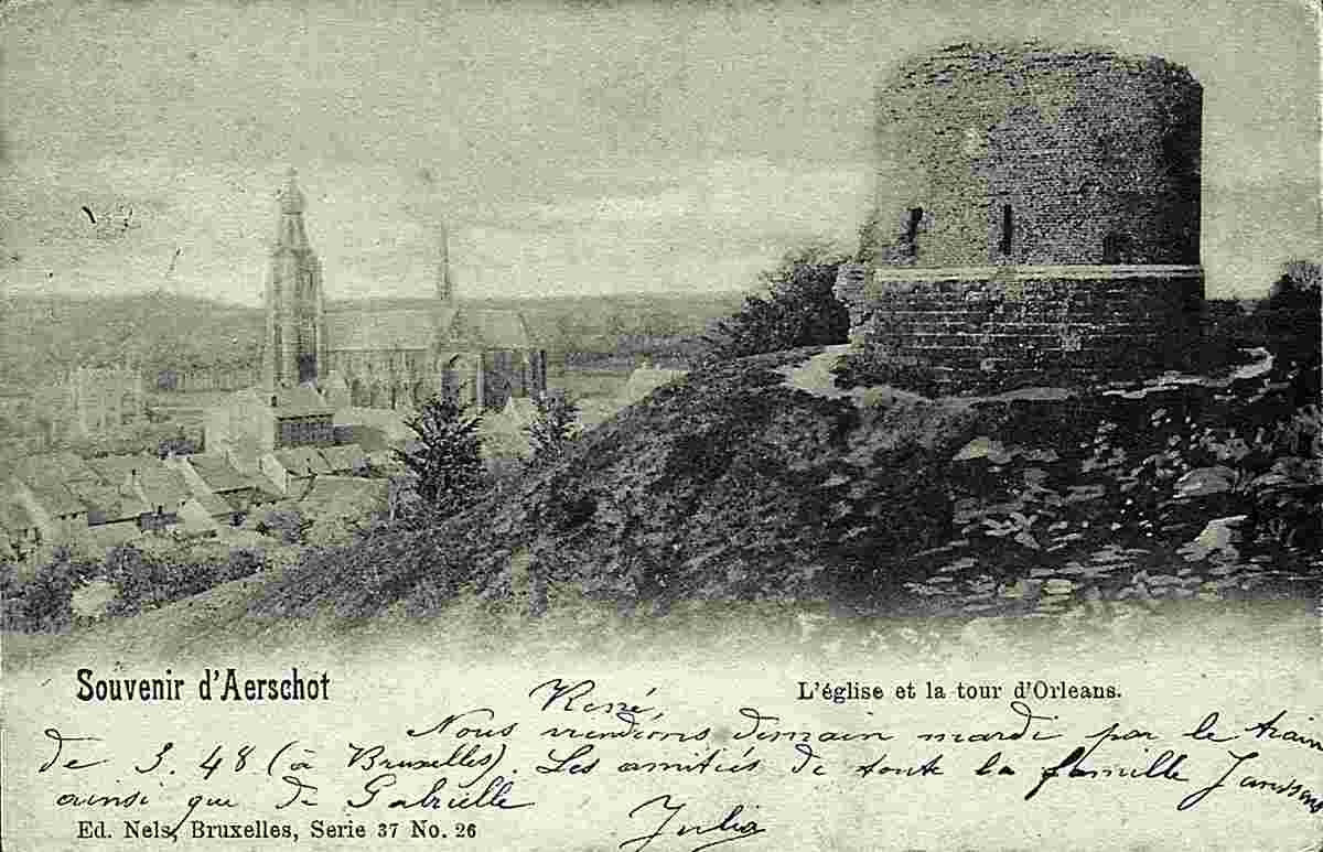 Aarschot. L'église et la tour d'Orléans