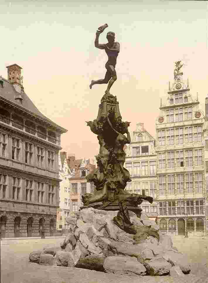 Antwerpen. Brabo monument, 1890