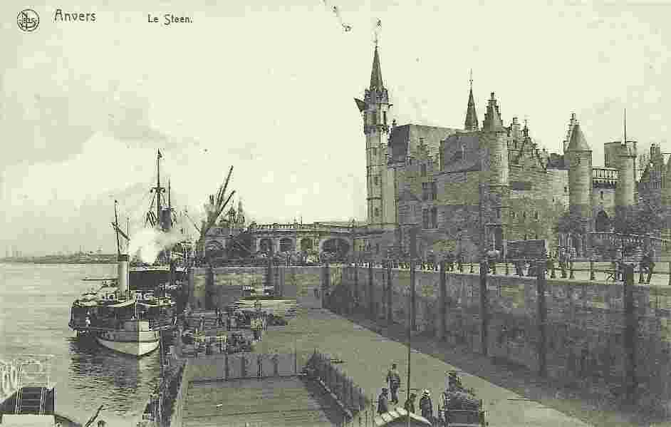 Antwerpen. Le Steen, le Port
