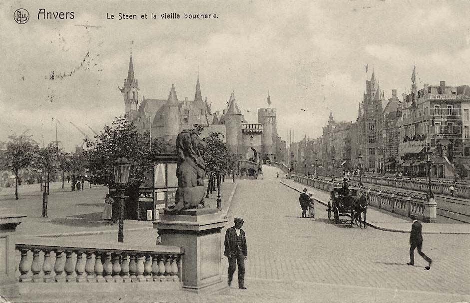 Antwerpen. Le Steen et la Vieille Boucherie