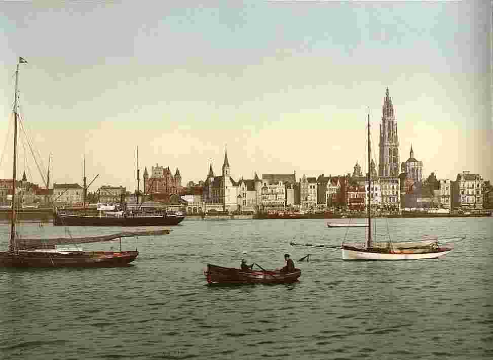 Antwerpen. Vue générale, 1890