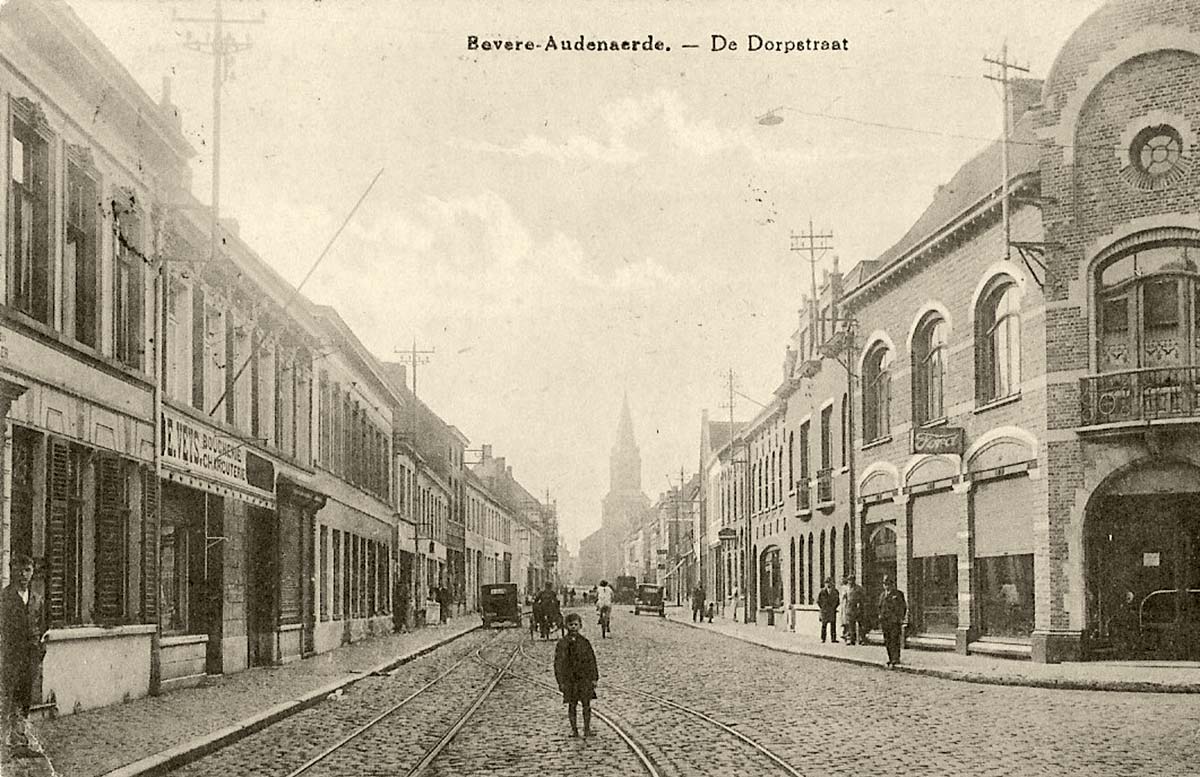 Audenarde (Oudenaarde). Bevere - De Dorpsstraat, 1936