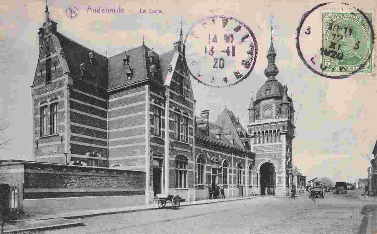 Audenarde. La Gare, 1920