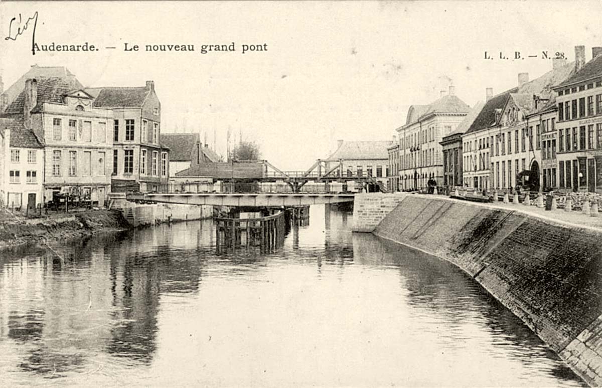 Audenarde (Oudenaarde). Le Nouveau Grand Pont, 1906
