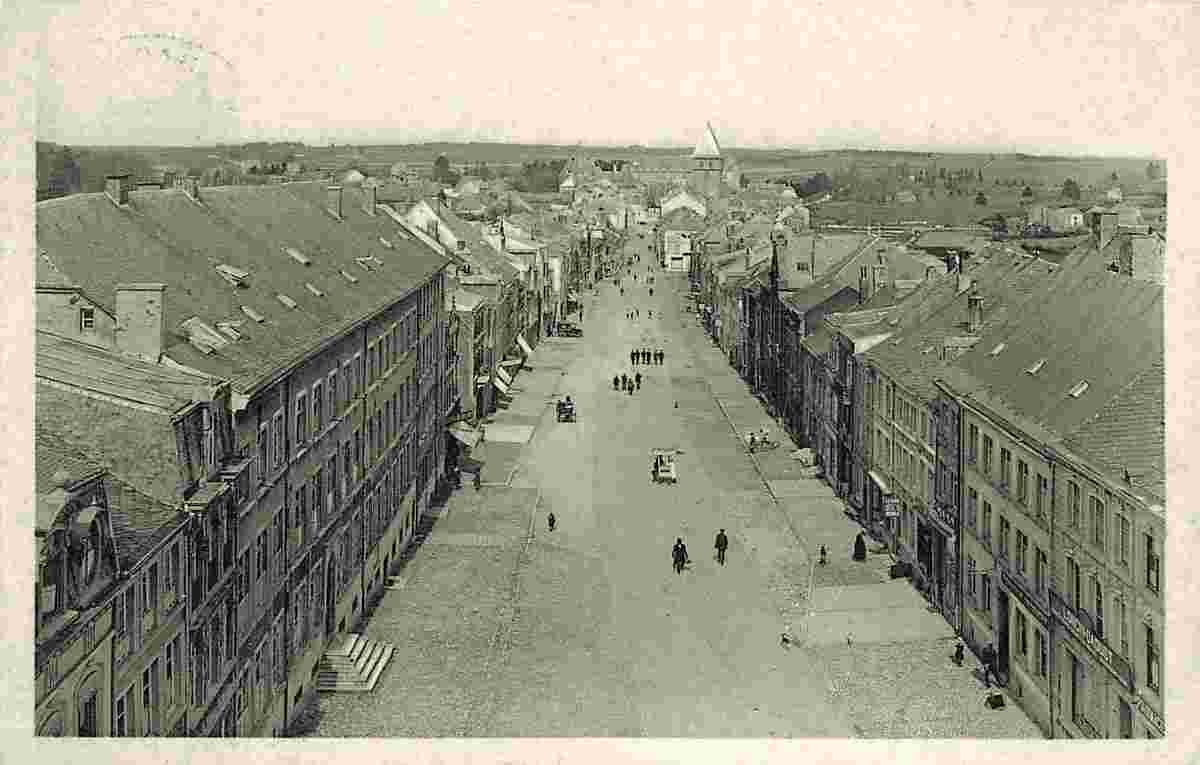 Bastogne. Panorama du Rue