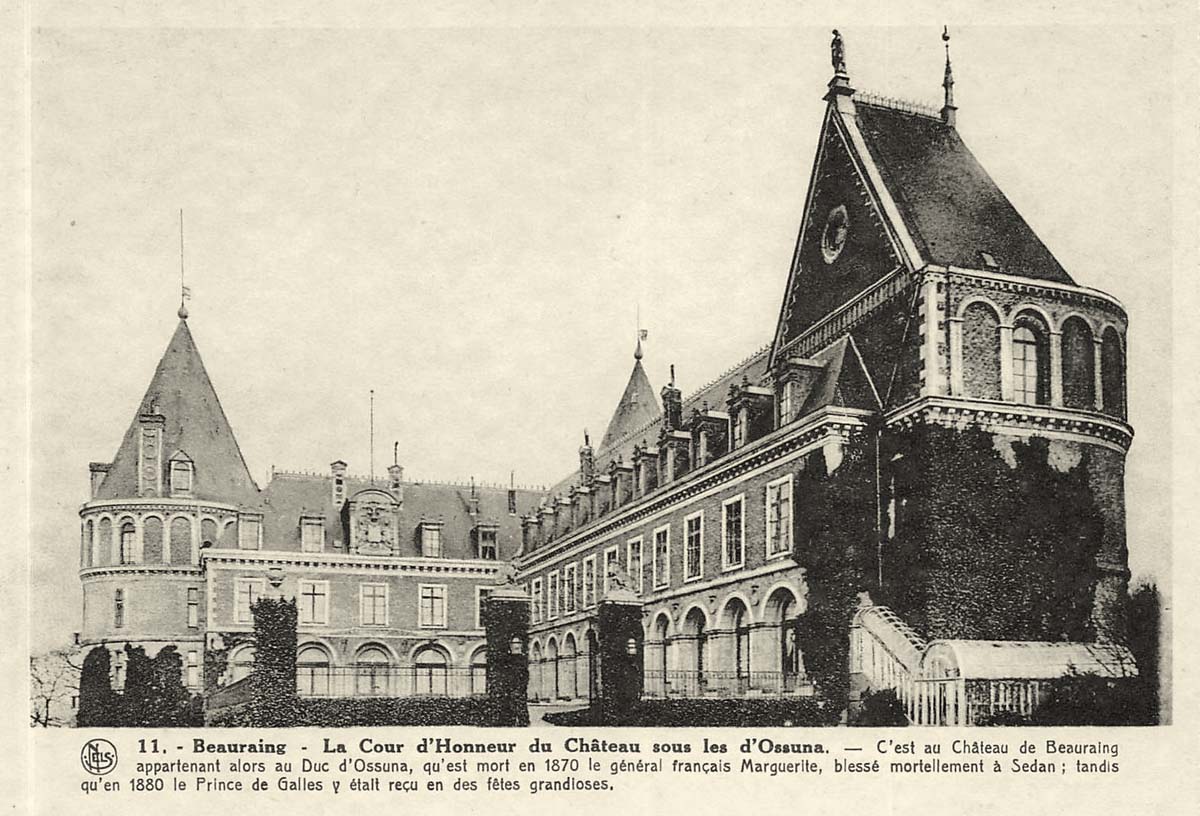 Beauraing. La Cour d'Honneur du Château sous les d'Ossuna