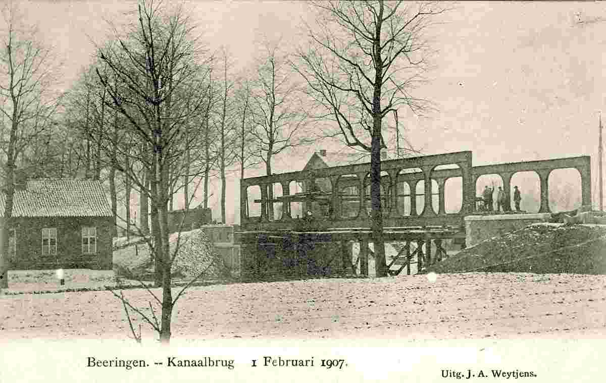 Beringen. Canal-pont, 1907