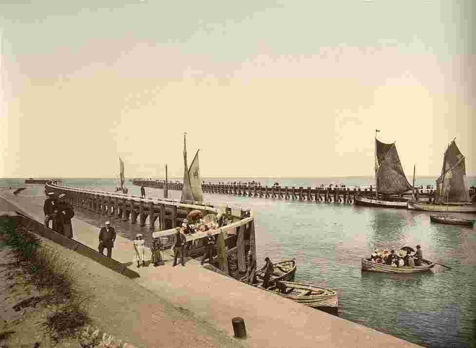 Blankenberge. Entrée du port, 1890
