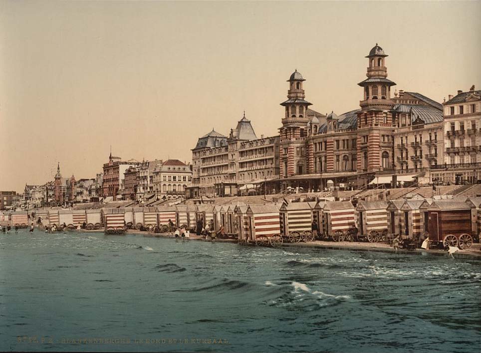 Blankenberge. Le bord de mer et le Kursaal, 1890