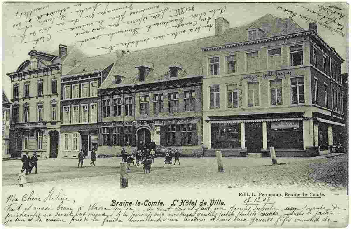 Braine-le-Comte. L'Hôtel de Ville, 1903