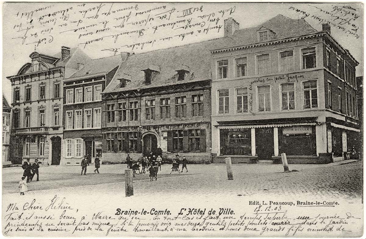 Braine-le-Comte ('s-Gravenbrakel). L'Hôtel de Ville, 1903