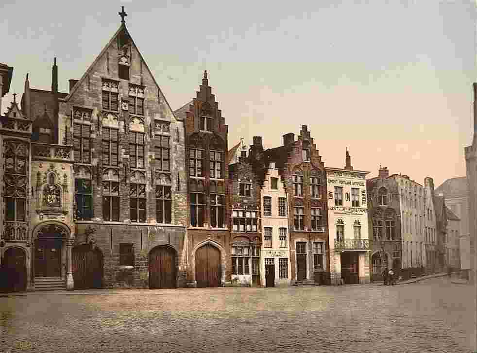 Bruges. La bibliothèque, 1890