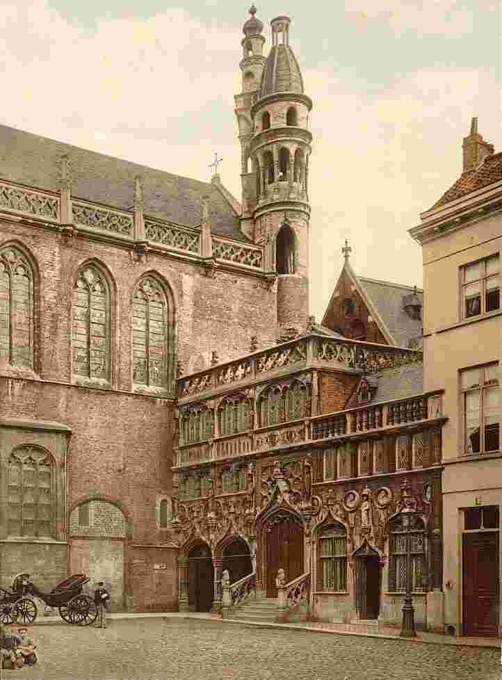 Bruges. La chapelle, 1890