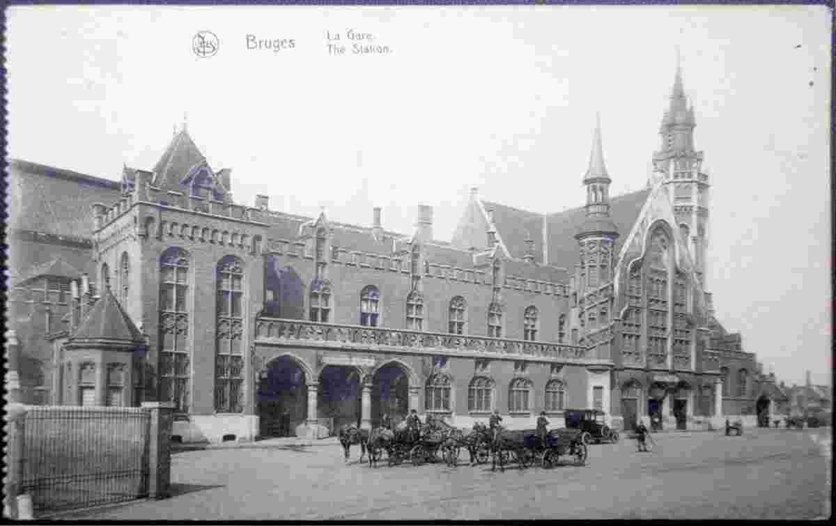 Bruges. La gare, 1922