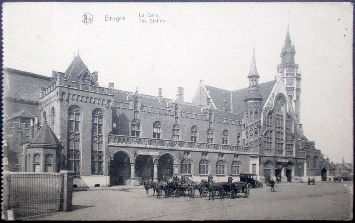 Bruges (Brugge). La gare, 1922