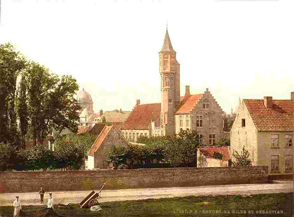 Bruges. La Guilde de Saint-Sébastien, 1890