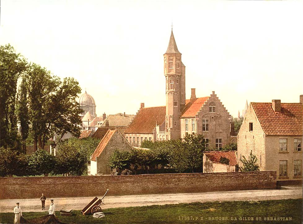 Bruges (Brugge). La Guilde de Saint-Sébastien, 1890