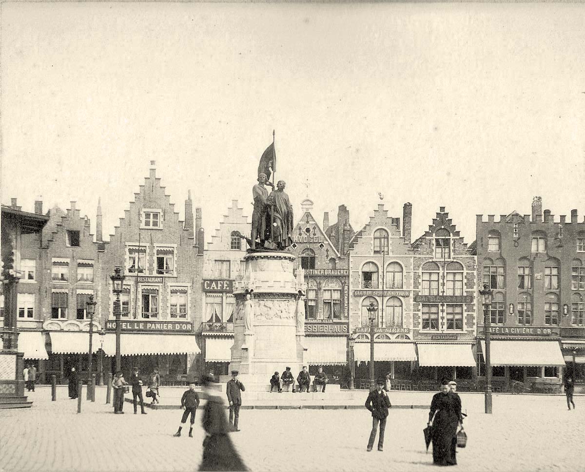 Panorama Bruges (Brugge), 1875
