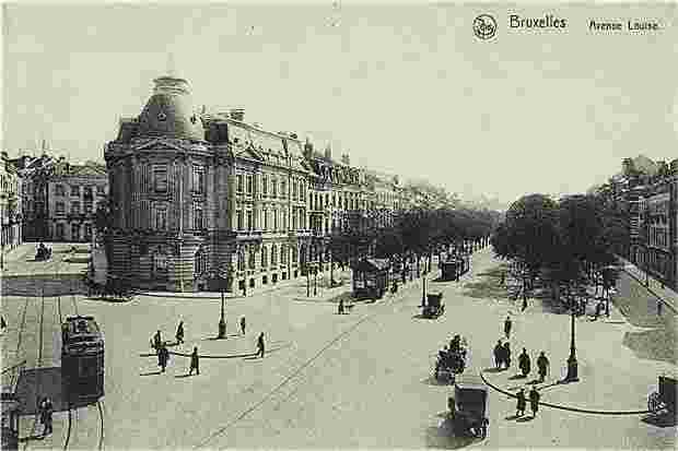 Brussels. Avenue Louise, 1910