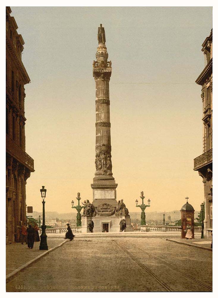 Bruxelles (Brussel). Column of Congress, before 1900