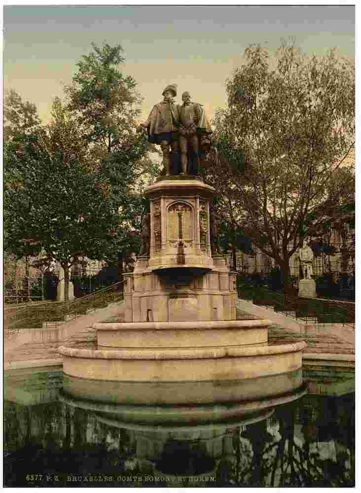 Brussels. Count Egmont and Horen, Monument, before 1900