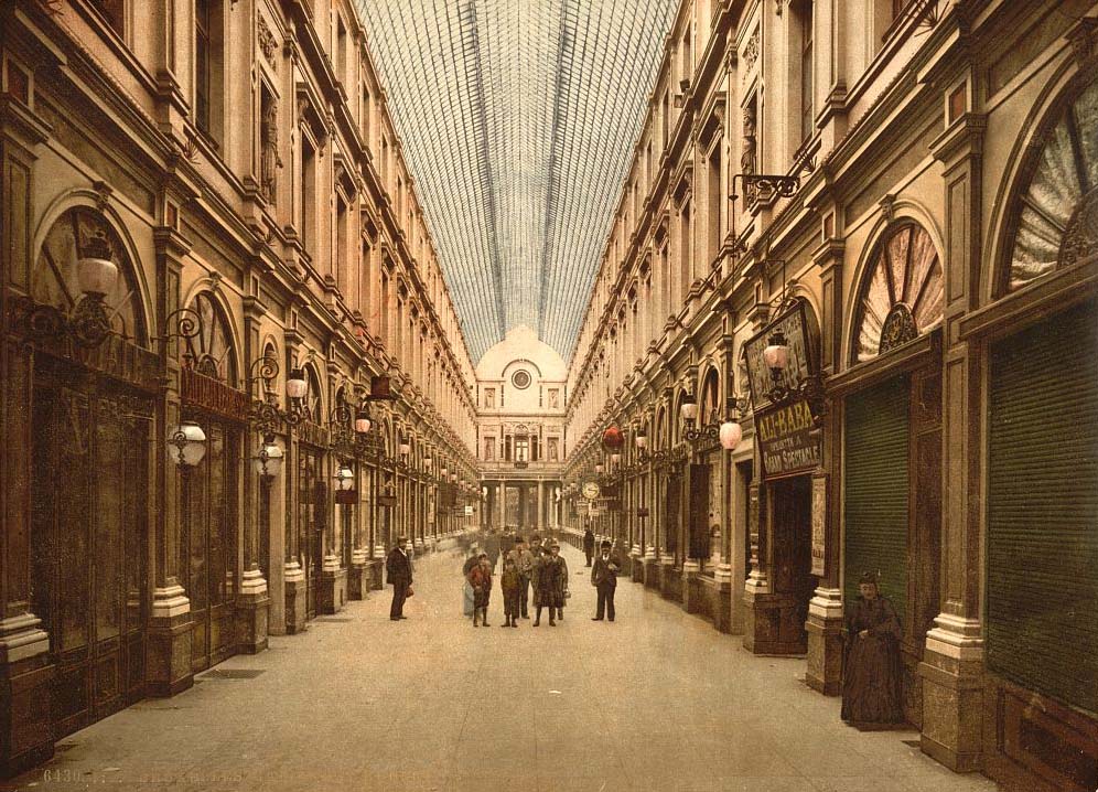 Bruxelles (Brussel). Galerie de St. Hubert, 1890