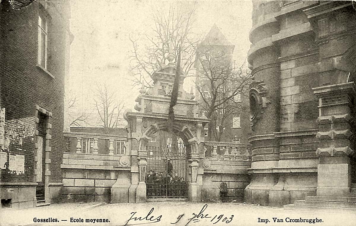 Charleroi. Gosselies - Ecole Moyenne, 1903