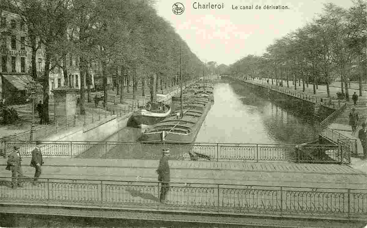 Charleroi. Le canal de dérivation, 1917