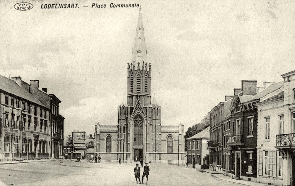 Charleroi. Place Communale, 1912